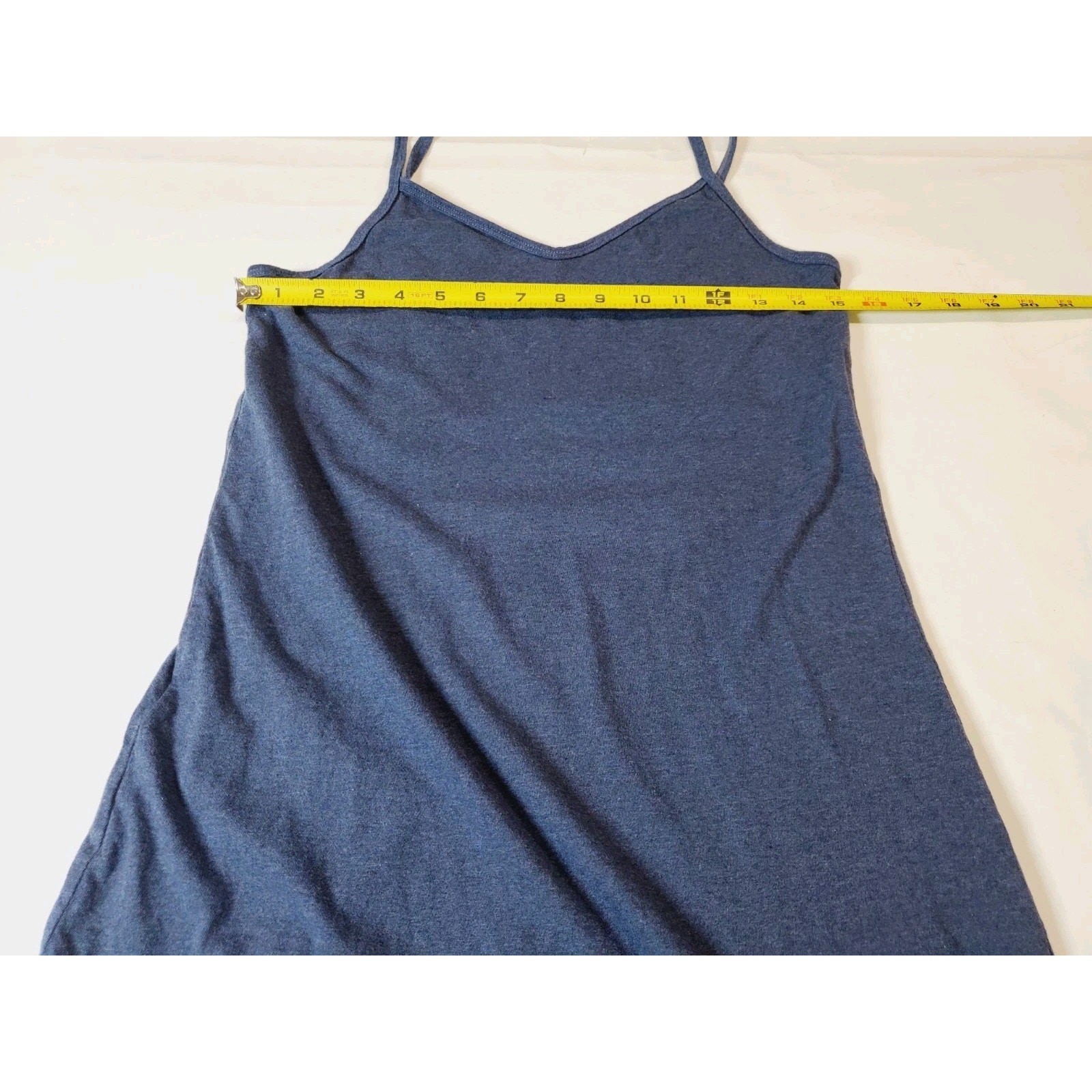 Cottonique Womens 5 Slip Dress 100% Organic Cotton Chemical Free Blue Natural — image 7 of 8